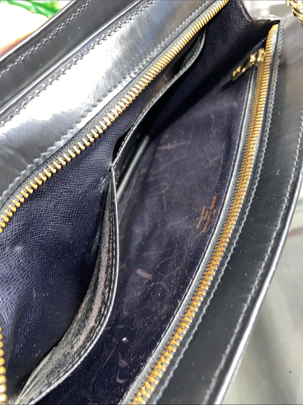 Authentic Louis Vuitton Black Epi Leather Double Sided Bag - Picture 13 of 17
